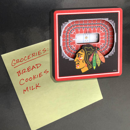 Chicago Blackhawks 3D StadiumView Magnets