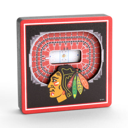 Chicago Blackhawks 3D StadiumView Magnets