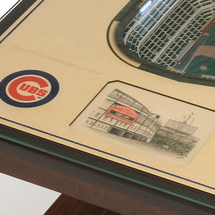 Chicago Cubs 25-Layer StadiumView End Table