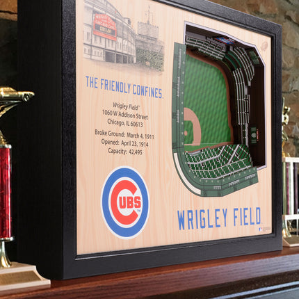 Chicago Cubs 25 Layer Stadium Art