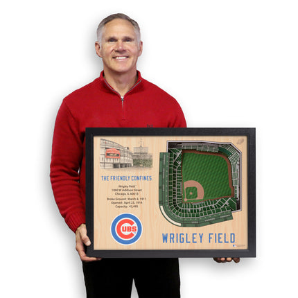 Chicago Cubs 25 Layer Stadium Art