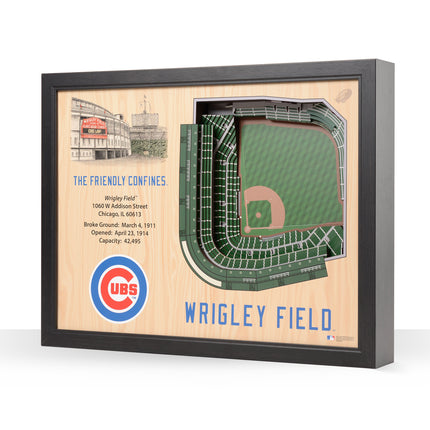 Chicago Cubs 25 Layer Stadium Art