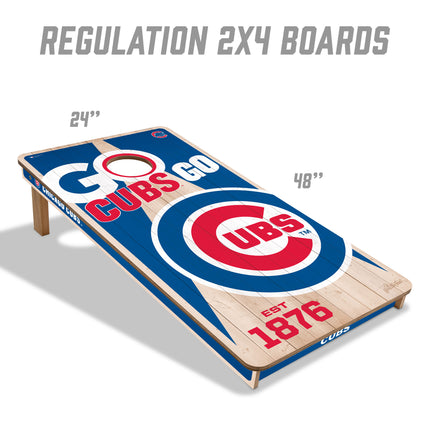 Chicago Cubs Cornhole Boards 2x4