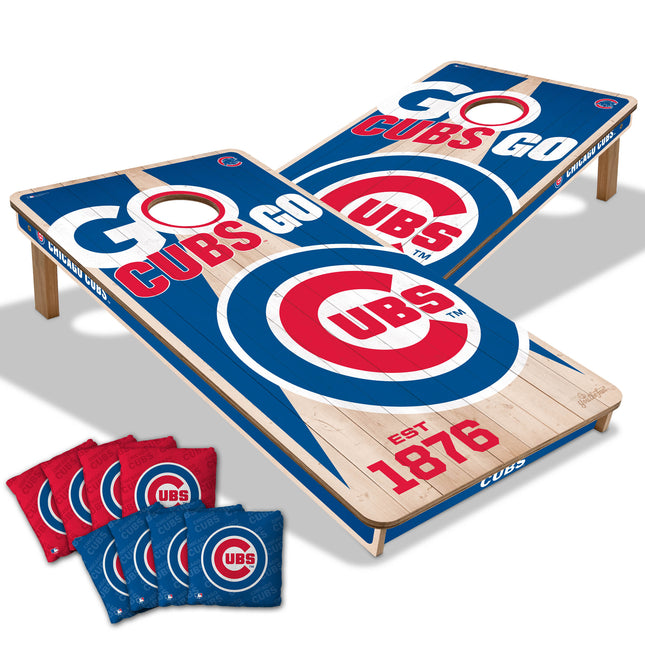 Chicago Cubs Cornhole Boards 2x4