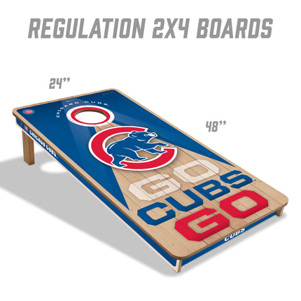 Chicago Cubs 2x4 Slogan Series Cornhole Boards
