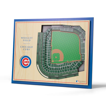 Chicago Cubs 5-Layer 3D StadiumView Wall Art