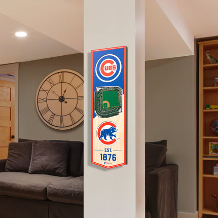 Chicago Cubs 3D Stadium 6x19 Banners