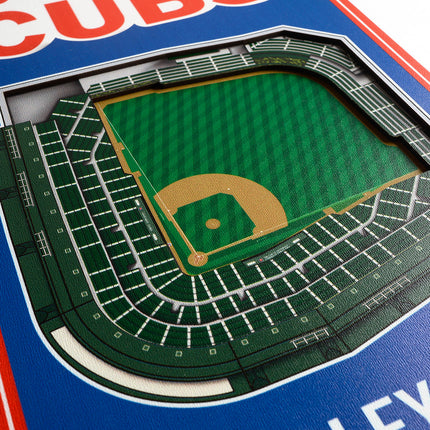 Chicago Cubs 8x32 3D Stadium Banner