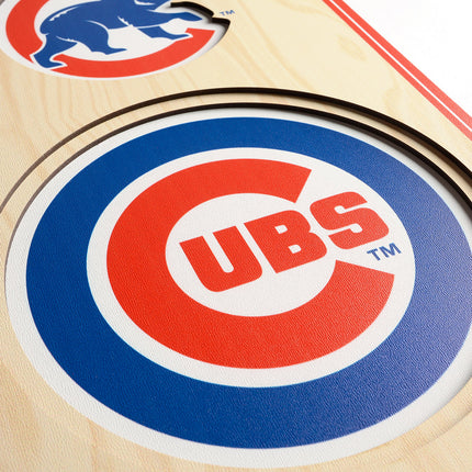 Chicago Cubs 8x32 3D Stadium Banner