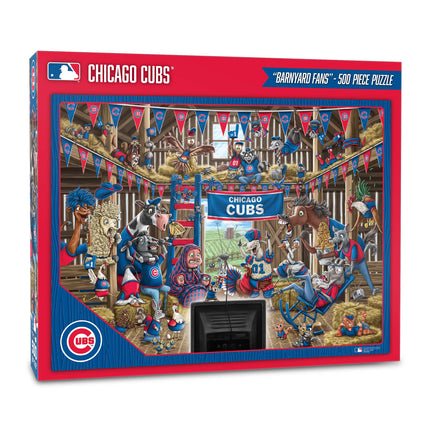 Chicago Cubs Barnyard Fans Puzzle - 500 PC