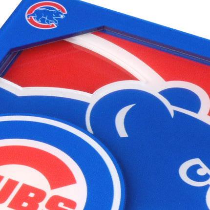 Chicago Cubs 3D Logo Series Coasters