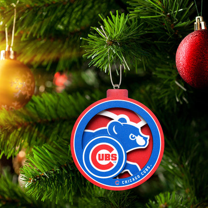 Chicago Cubs 3D Logo Series Ornament