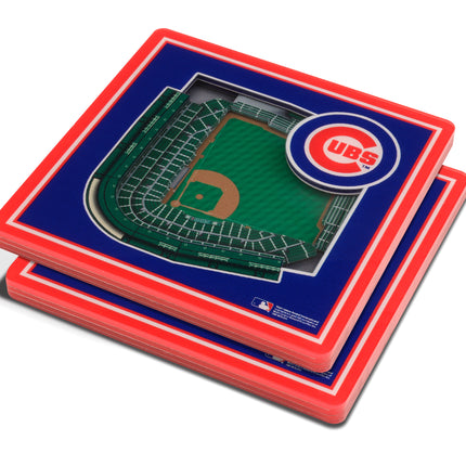 Chicago Cubs 3D Stadium View Coasters