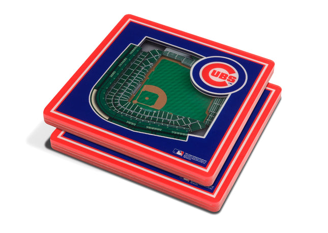 Chicago Cubs 3D Stadium View Coasters