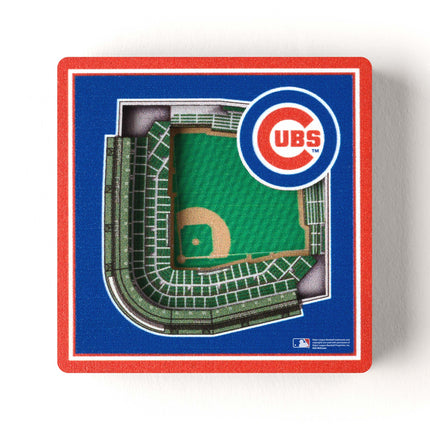 Chicago Cubs 3D StadiumView Magnets