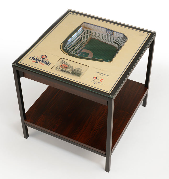 Chicago Cubs 25-Layer StadiumView End Table