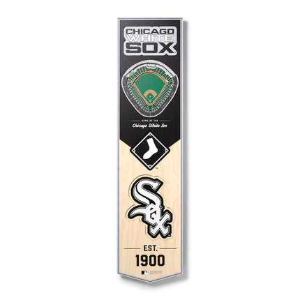 Chicago White Sox 8x32 3D Stadium Banner