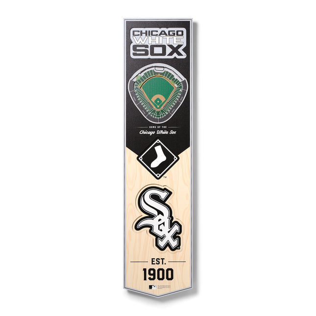 Chicago White Sox 8x32 3D Stadium Banner