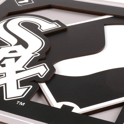 Chicago White Sox 3D Logo Series Wall Art - 12x12