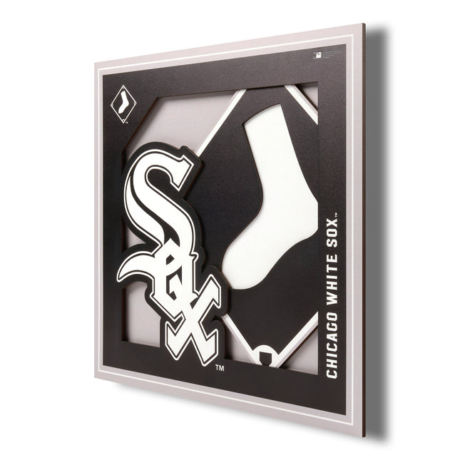 Chicago White Sox 3D Logo Series Wall Art - 12x12
