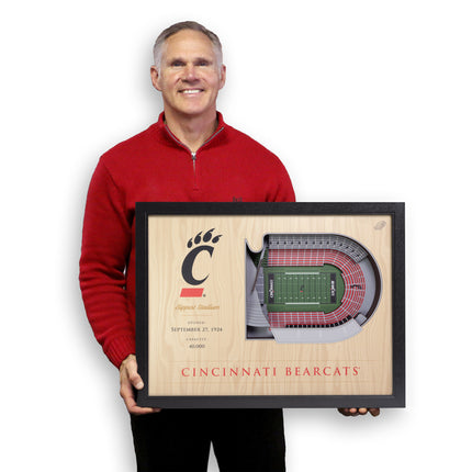 Cincinnati Bearcats  25-Layer StadiumViews 3D Wall Art