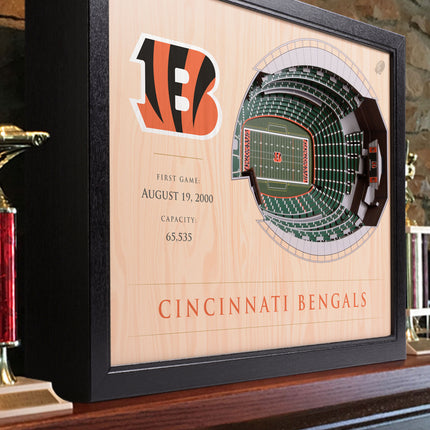 Cincinnati Bengals 25 Layer Stadium Art