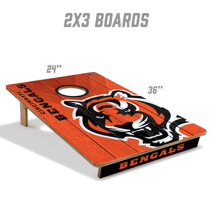 Cincinnati Bengals 2x3 Cornhole Boards