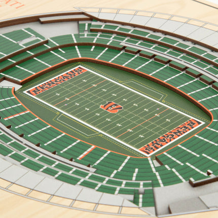 Cincinnati Bengals 5-Layer 3D StadiumView Wall Art