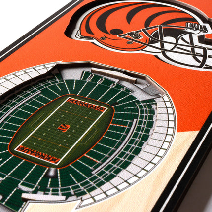 Cincinnati Bengals 3D Stadium 6x19 Banners