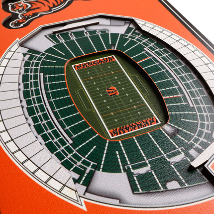 Cincinnati Bengals 8x32 3D Stadium Banner