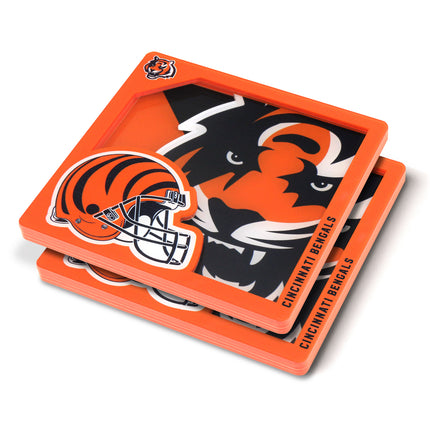 Cincinnati Bengals 3D Logo Series Coasters
