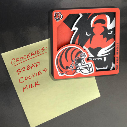 Cincinnati Bengals 3D Logo Series Magnet