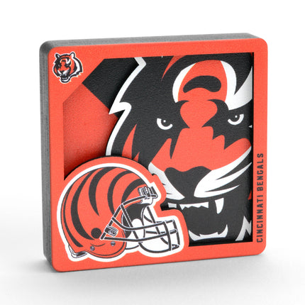 Cincinnati Bengals 3D Logo Series Magnet