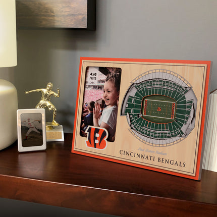 Cincinnati Bengals 3D StadiumView Picture Frame