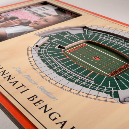 Cincinnati Bengals 3D StadiumView Picture Frame