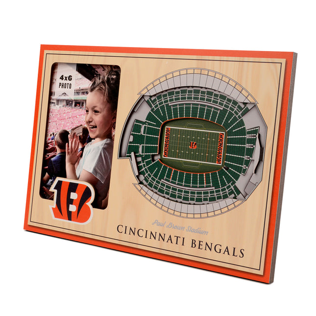 Cincinnati Bengals 3D StadiumView Picture Frame