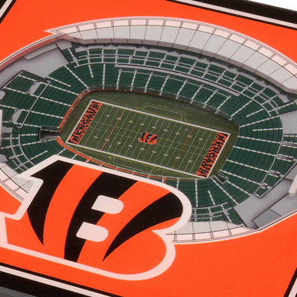 Cincinnati Bengals 3D Stadium View Coasters
