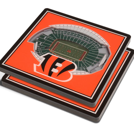 Cincinnati Bengals 3D Stadium View Coasters