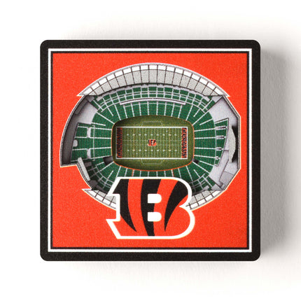 Cincinnati Bengals 3D StadiumView Magnets