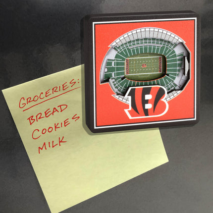 Cincinnati Bengals 3D StadiumView Magnets