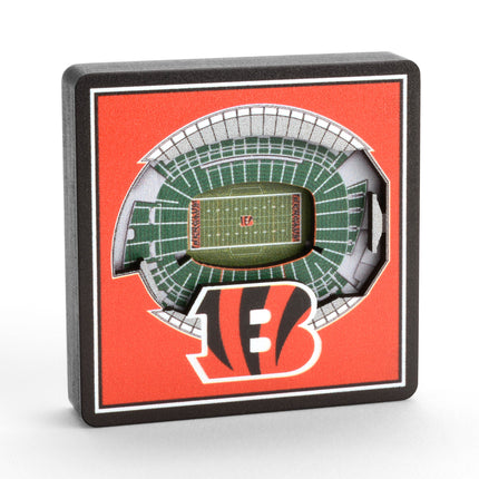 Cincinnati Bengals 3D StadiumView Magnets