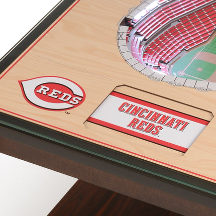 Cincinnati Reds 25-Layer StadiumView End Table