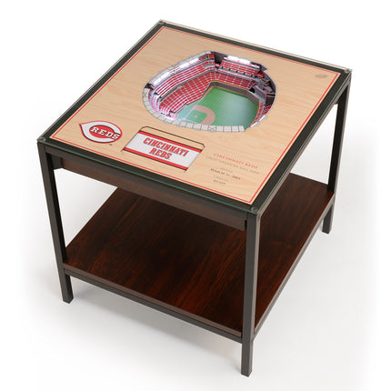 Cincinnati Reds 25-Layer StadiumView End Table
