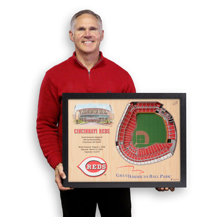 Cincinnati Reds 25 Layer Stadium Art