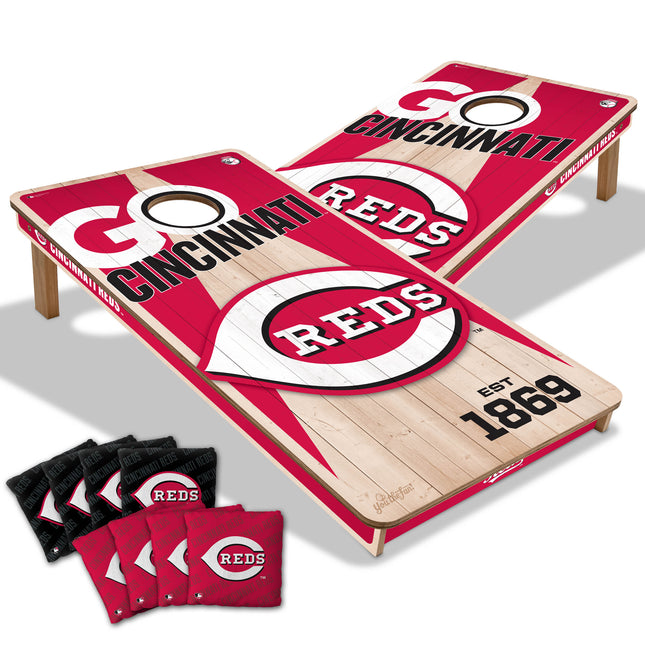 Cincinnati Reds Cornhole Boards 2x4