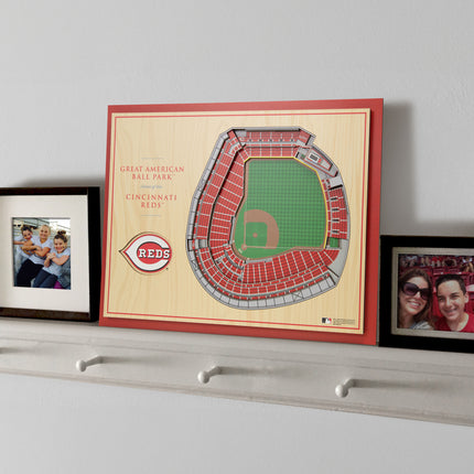 Cincinnati Reds 5-Layer 3D StadiumView Wall Art