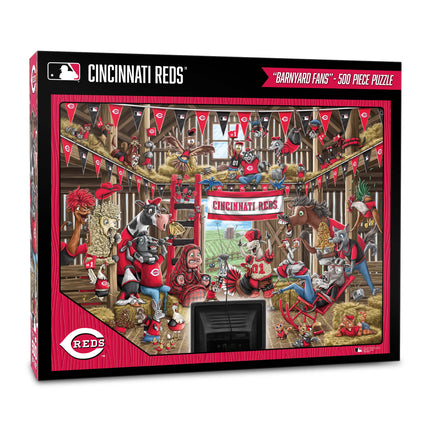 Cincinnati Reds Barnyard Fans Puzzle - 500 PC