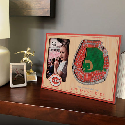 Cincinnati Reds 3D StadiumView Picture Frame