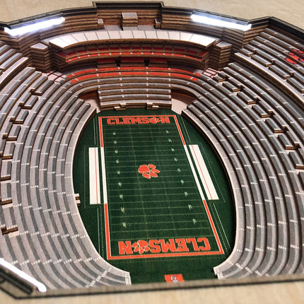 Clemson Tigers 25-Layer StadiumView End Table