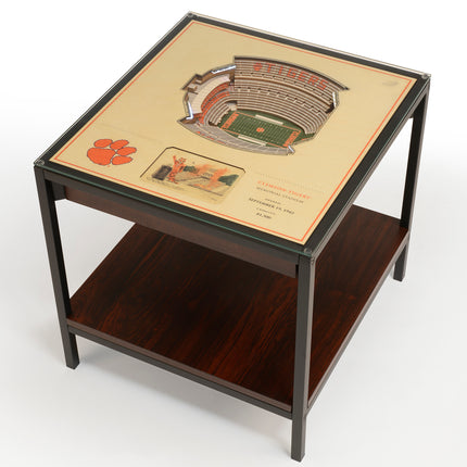Clemson Tigers 25-Layer StadiumView End Table
